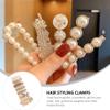 Beaupretty 6pcs Rhinestone Design Hair Clips Elegant Bobby for Women All- Hair Accessories for Various Hairstyles Charming and Attractive view 4