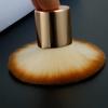 2 Pieces Kabuki Brushes Powder Brush Blush Brush Foundation Brush Bronzer Brush Face Blender Brush Mineral Blending Buffing Concealer Brush Multifunction Cosmetic Tools Portable Makeup Brush (Golden) view 3
