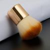 2 Pieces Kabuki Brushes Powder Brush Blush Brush Foundation Brush Bronzer Brush Face Blender Brush Mineral Blending Buffing Concealer Brush Multifunction Cosmetic Tools Portable Makeup Brush (Golden) view 4