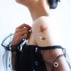 12 pieces of butterfly Metallic Temporary Tattoos stickers for Kids Teens Adults and Items Decoration (butterfly) Gold,Laser view 2