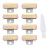8PCS Ladies Shaver Replacement Head for Finishing Touch Flawless Body Rechargeable Women Hair Removal Shaver Bikini Trimmer Shaver Head with a Cleaning Brush (Shaver Head 8PCS + Brush) view 1