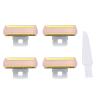 4PCS Ladies Shaver Replacement Head for Finishing Touch Flawless Body Rechargeable Women Hair Removal Shaver Bikini Trimmer Shaver Head with a Cleaning Brush (Shaver Heads 4PCS + Brush) view 1