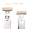 4PCS Ladies Shaver Replacement Head for Finishing Touch Flawless Body Rechargeable Women Hair Removal Shaver Bikini Trimmer Shaver Head with a Cleaning Brush (Shaver Heads 4PCS + Brush) view 2
