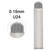 Guapa 20pcs Disposable Microblading Blades Nano U24 0.15mm Microblades Agujas Microblading Manual Eyebrow Shading Needle for Tattoo Manual Pen (20pcs) view 2