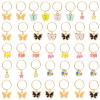 WILLBOND 18 Pieces Colorful Butterfly Hair Jewelry for Braids Gold Braid Hair Rings Clips Christmas Xmas Gifts Lock Dreadlock Braid Charms for Women Jewelry Summer Accessories(Classic Style) view 1