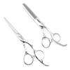 5.5" Barber Scissors Set Professional Hair Scissors Hairdresser Scissors Hair Cutting Scissors Thinning Shears Japan 440C Convex Edge Blade Kinsaro view 1