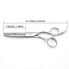 5.5" Barber Scissors Set Professional Hair Scissors Hairdresser Scissors Hair Cutting Scissors Thinning Shears Japan 440C Convex Edge Blade Kinsaro view 2