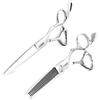 5.5" Professional Hair Scissors Set Barber Scissors Haircut Scissors Hairdresser Scissors Hair Shears Thinning Shears Japan 440C Convex Edge Kinsaro view 1