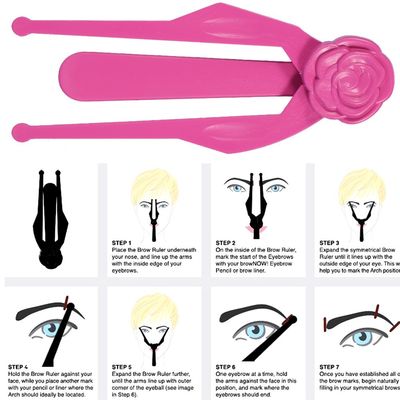 Eyebrow Measuring Tool Tattoo Ruler, Permanent Makeup Symmetrical Measuring Guide Eyebrow Ruler Eyebrow Positioning Ruler Eyebrow Measuring Tool