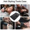 Uonlytech Leather Hair Scissor Case for Hairdressing Tools Stylish and Compact Pouch for Scissors and Essentials for Professionals and Home Use view 2