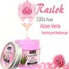 Raslok Aloe Vera Gel Pure Natural Organic Aloe Gel For Moisturizing Face Skin & Hair Care (Rose, 7.76 OZ) view 2