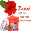 Raslok Aloe Vera Gel Pure Natural Organic Aloe Gel For Moisturizing Face Skin & Hair Care (Hibiscus, 7.76 OZ) view 2