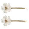 2PCS Women Lady Rhinestone Flower Hair Clips Hairpin Side Clip Bobby Pin Hair Accessories view 1