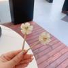 2PCS Women Lady Rhinestone Flower Hair Clips Hairpin Side Clip Bobby Pin Hair Accessories view 3