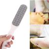Double Side Pedicure Foot File, Professional Stainless Steel Plastic Foot Skin Scraper Exfoliating Feet Care Tool for Dead Skin, Cracked Heel Foot Scraper view 3