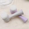 Brush, Portable Double-Sided Silicone Brush Soft and Gentle Facial Cleansing Facial Massage Facial Cleansing Skin Rotating Brush (Color : A) view 4