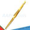 AAProTools 3 Way Magic Multi-Functional Manicure Pedicure C-curve Pinching Tool Cuticle Pusher Nail Art Pincher for Acrylic UV Gel Nails (Golden) view 2