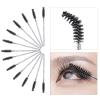 200 Lip Brush and Eyebrow Spoolie, Crystal Disposable Lipstick Applicator, Mascara Wands, Makeup Beauty Tool Kits (Black) view 3