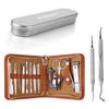 FAMILIFE F03 13pcs Manicure Set and L07 100% Stainless Steel Ingrown Toenail File and Lifter Double Sided with Storage Case (Ingrown Toenail File) view 1