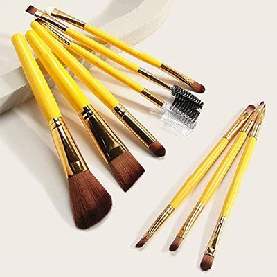 12/9 Pcs Makeup Brushes Professional Eyeshadow Brush Eyeliner Eyelash Lip Make Up Brush With Gift Bag Makeup Tool (9pcs)