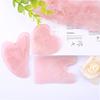 Natural gemstone crystal Gua Sha Tool scraping board SPA Massage Tool (rose quartz) view 3