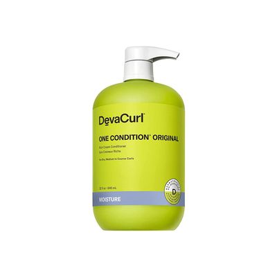 DevaCurl One Condition Original Rich Cream Conditioner, Soft Lemongrass, 32 fl. oz.