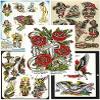 Traditional, Vintage, Old School Style Tattoo Flash Collection, 47 Sheets 11x14 view 3