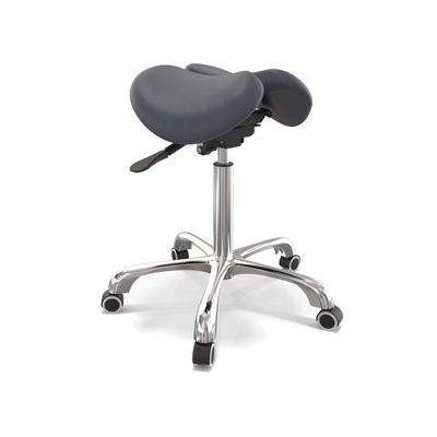 MASTER MASSAGE EQUIPMENT Ergonomic Swivel Saddle Rolling Hydraulic Stool In Black for Clinic, Spas, Salons, Debtists, Classrooms, Home, Office, 1count