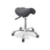 MASTER MASSAGE EQUIPMENT Ergonomic Swivel Saddle Rolling Hydraulic Stool In Black for Clinic, Spas, Salons, Debtists, Classrooms, Home, Office, 1count view 1