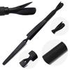 AAProTools Nail Pinching Cuticle Pusher Stainless Steel C-Curve Pincher Cuticle Cutter Gel Nail Acrylic Remover Pro Multi Function Nail Shaping Cleaner Tweezers Double End Manicure Tools (Black) view 1