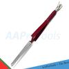 AAProTools Nail Pinching Cuticle Pusher Stainless Steel C-Curve Pincher Cuticle Cutter Gel Nail Acrylic Remover Pro Multi Function Nail Shaping Cleaner Tweezers Double End Manicure Tools (Maroon) view 2