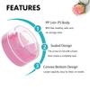 100 Pack 3 Gram Sample Containers with Lids, 3ml Mini Sample Jars, Tiny Plastic Cosmetic Containers for Lip Balms, Makeup, Lotion, Eye Shadow, Powder, and Lip Balms (Pink Lids) view 3