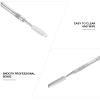 Beaupretty Stainless Steel Nail Art Makeup Palette Set 2pcs Mixing Plates for Cosmetics Artists view 2