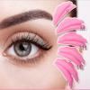 AKOAK 10 Pcs (5 Pairs) Silicone Eyelash Curler Sun Edge Grafting Eyelash Ironing Aid Eyelash Lifting Pad Cosmetic Products Reusable Eyelash Lifting Pad (Pink) view 3