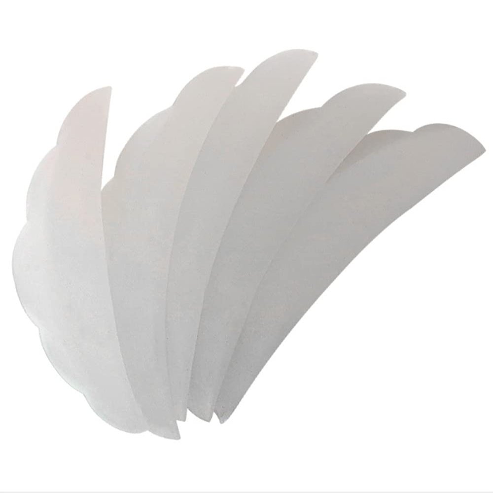 AKOAK 10 Pcs (5 pairs) Silicone Eyelash Curler Sun Edge Grafting Eyelash Ironing Aid Eyelash Lifting Pad Cosmetic Products Reusable Eyelash Lifting Pad (White)
