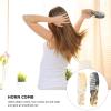 2pcs Buffalo Ox Horn Comb Handmade Engraving Anti- Static Detangling Hair Massage Horn Comb for Men Women (Random Color) view 2