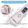 Electric Razor for Women, Hair Removal for Women 2 in 1 Wet & Dry Painless Rechargeable for Legs Underarms and Bikini Pop-Up Trimmer (White) view 3