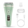 Electric Razor for Women, Hair Removal for Women 2 in 1 Wet & Dry Painless Rechargeable for Legs Underarms and Bikini Pop-Up Trimmer (Green) view 3