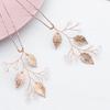 Bridal Crystal Hair Pins, 6pcs Rhinestones Leaves Wedding Hair Pins U Shaped Bridal Hairpins Headpiece Party Headdress for Women and Girls view 4