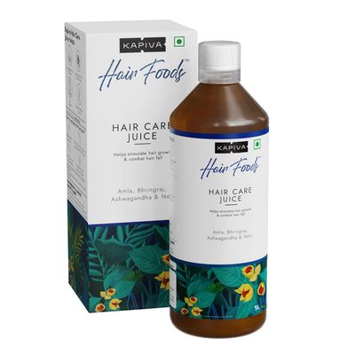 Kapiva Hair Care Juice | For Growth & Hair Fall Control | 100% Ayurvedic with Amla, Noni, Bhringraj and Ashwagandha (1L)