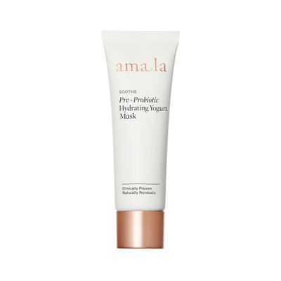Amala Pre+Probiotic Hydrating Yogurt Mask with Nourishing Yogurt Probiotics, Vitamin F, Caper Berry Extract. Smoother and Softer Complexion (50ml)