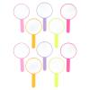 Beaupretty 10pcs Handle Mirror Mirrors Portable Travel Handheld Handheld Makeup Compact Cosmetic Round Makeup PVC Trend Student Vanity view 1