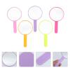Beaupretty 10pcs Handle Mirror Mirrors Portable Travel Handheld Handheld Makeup Compact Cosmetic Round Makeup PVC Trend Student Vanity view 2