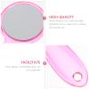 Beaupretty 2pcs Handheld Double-Sided Cosmetic Mirrors with Magnification Handle Portable for Makeup Shaving and Travel Elegant Design for Home and view 3