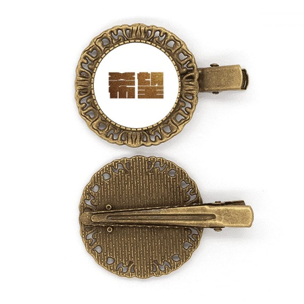 Encouragement Wealth Hope Quality Value Hairpin Headdress Brooch Hair Clip Barrette