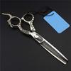 Hair Cutting Scissors, Professional 6 inch Japan 440c Sheepshead cut hair scissors set thinning shears cutting barber hairdressing scissors BY ZZYY (Color : Set) view 3