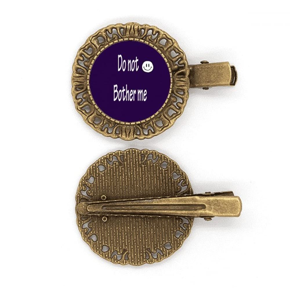 Do Not Bother Me Leave Me Alone Hairpin Headdress Brooch Hair Clip Barrette