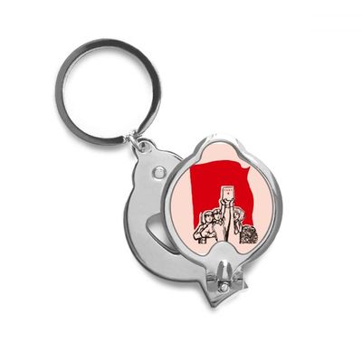 China Red Leader Education Finger Nail Clippers Scissor Stainless Steel Cutter