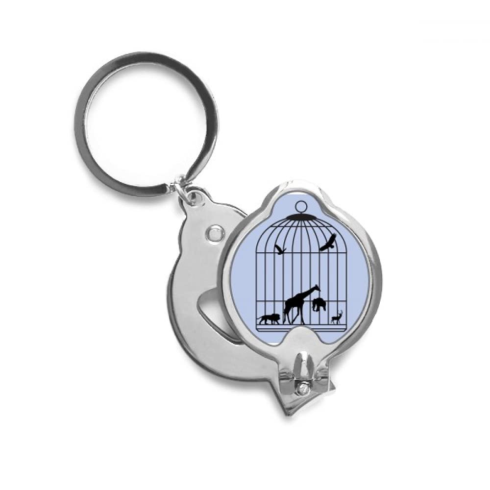 Animals Lion Prey Art Deco Gift Fashion Finger Nail Clippers Scissor Stainless Steel Cutter