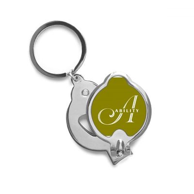 Ability Able Letters Art Deco Gift Fashion Finger Nail Clippers Scissor Stainless Steel Cutter